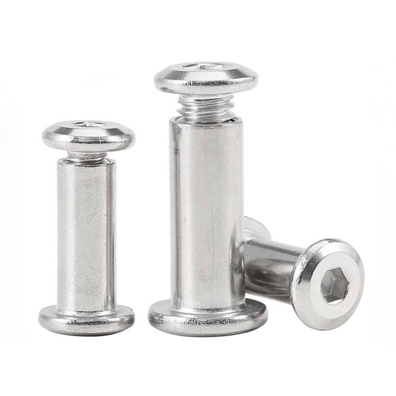 NACX M6 x 10mm Screw Post, Male Binding Bolts Fastener Used for 5/16''(8mm) Hole Dia, 304 Stainless Steel, 20Sets - Image 1